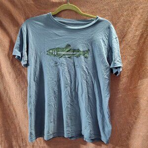 Hatley Organic Men's "Bite Me" FUNNY HUMOR Blue T-shirt